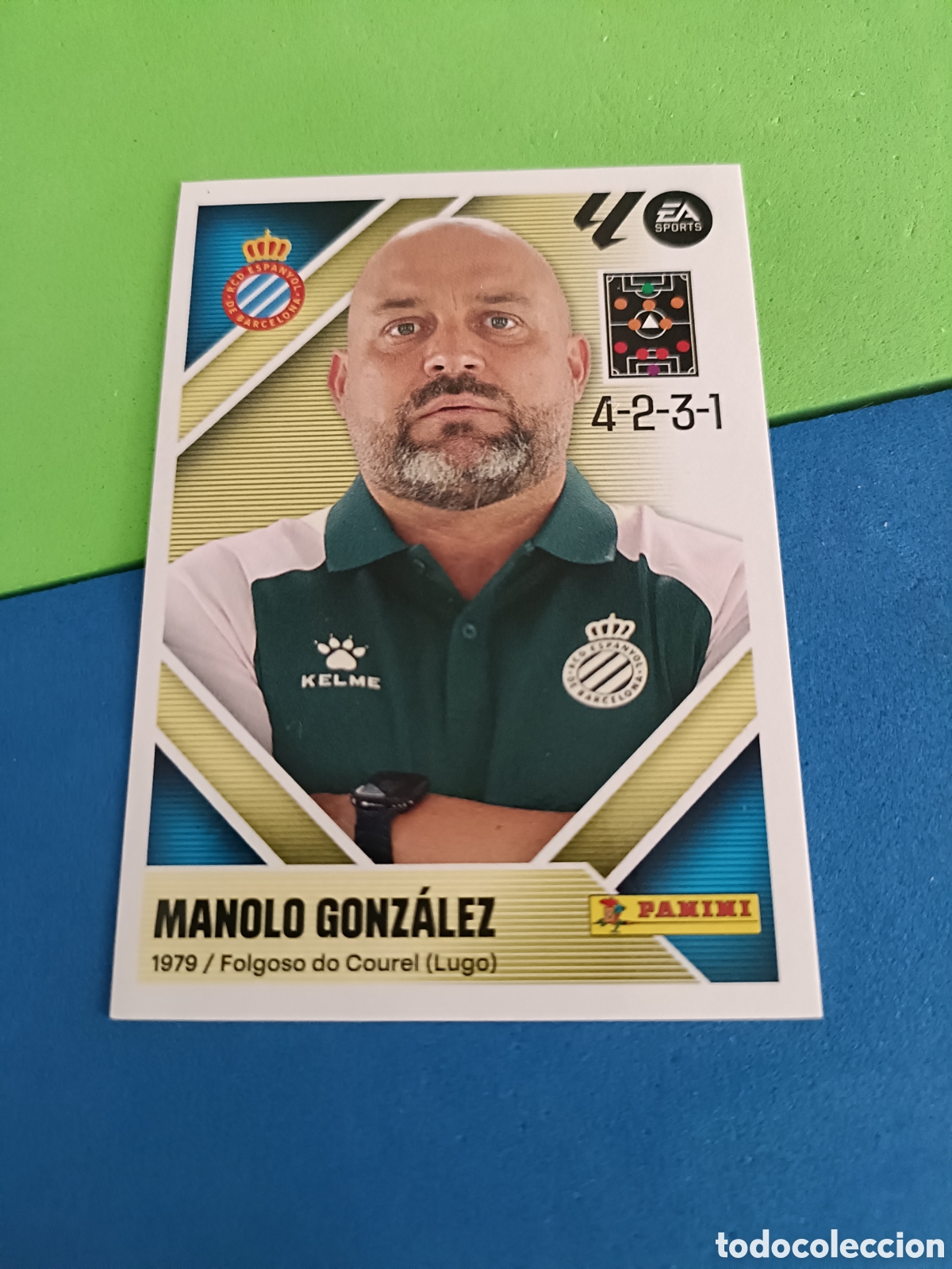 Football Stickers: Panini cromos stickers Liga este 2026 2027 26 27 - Espa&ntilde;ol entrenador 2 Manolo Gonz&aacute;lez