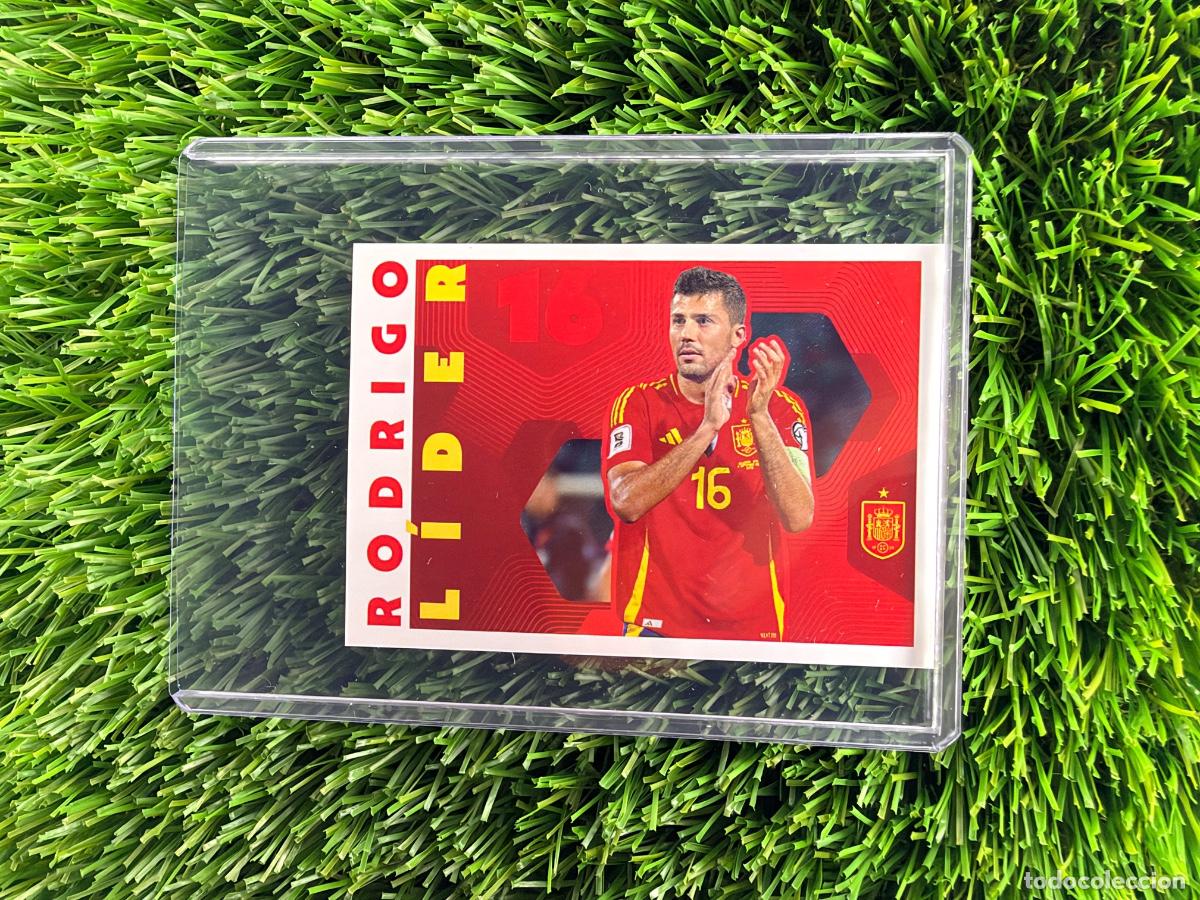 Cromos de f&uacute;tbol: N&ordm; 68 Rodrigo L&iacute;der Carrefour Espa&ntilde;a 2026