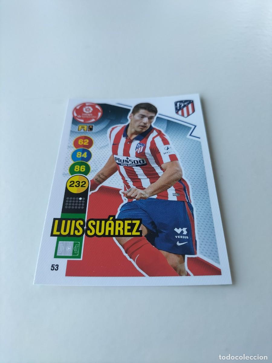 Cromos de f&uacute;tbol: 1 CROMO FICHA PANINI ADRENALYN TEMPORADA 20-21 2020-2021 ATL&Eacute;TICO MADRID 53 LUIS SUAREZ