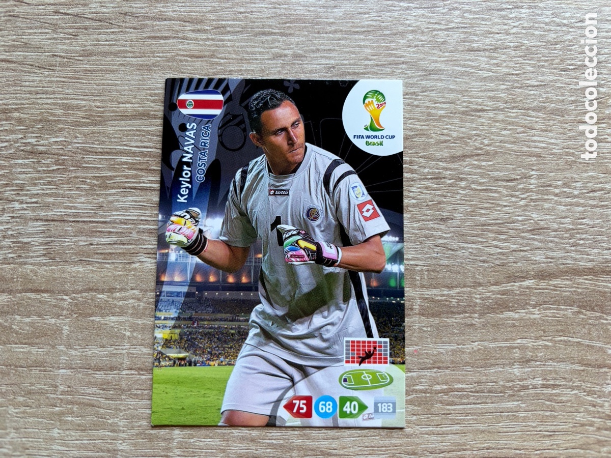 Cromos de f&uacute;tbol: KEYLOR NAVAS PANINI ADRENALYN XL FIFA WORLD CUP BRASIL 2014 COSTA RICA