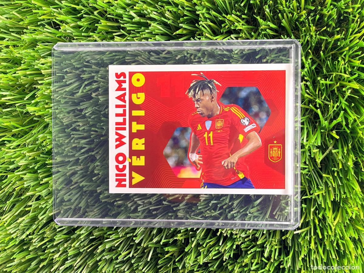 Cromos de f&uacute;tbol: N&ordm; 72 Nico Williams V&eacute;rtigo Carrefour Espa&ntilde;a 2026