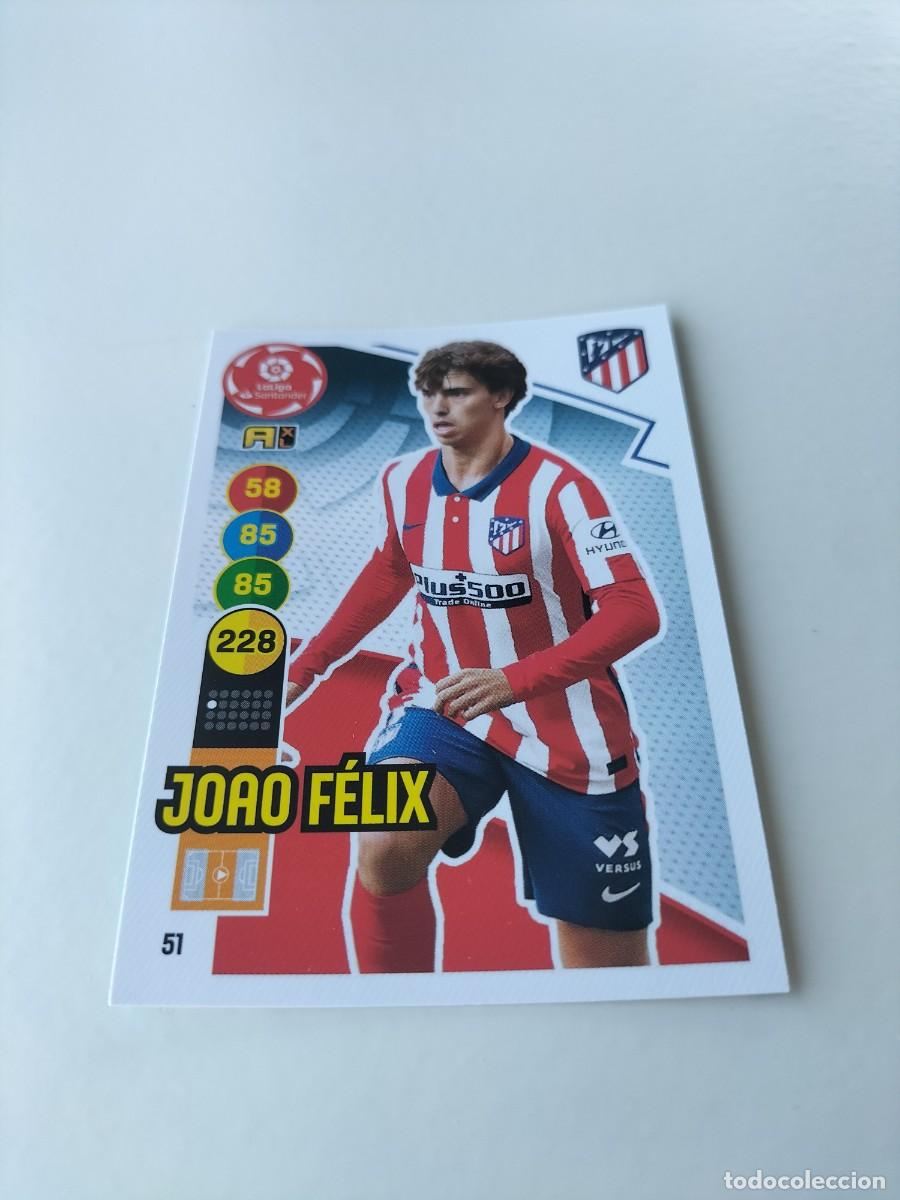 Cromos de f&uacute;tbol: 1 CROMO FICHA PANINI ADRENALYN TEMPORADA 20-21 2020-2021 ATL&Eacute;TICO MADRID 51 JOAO FELIX