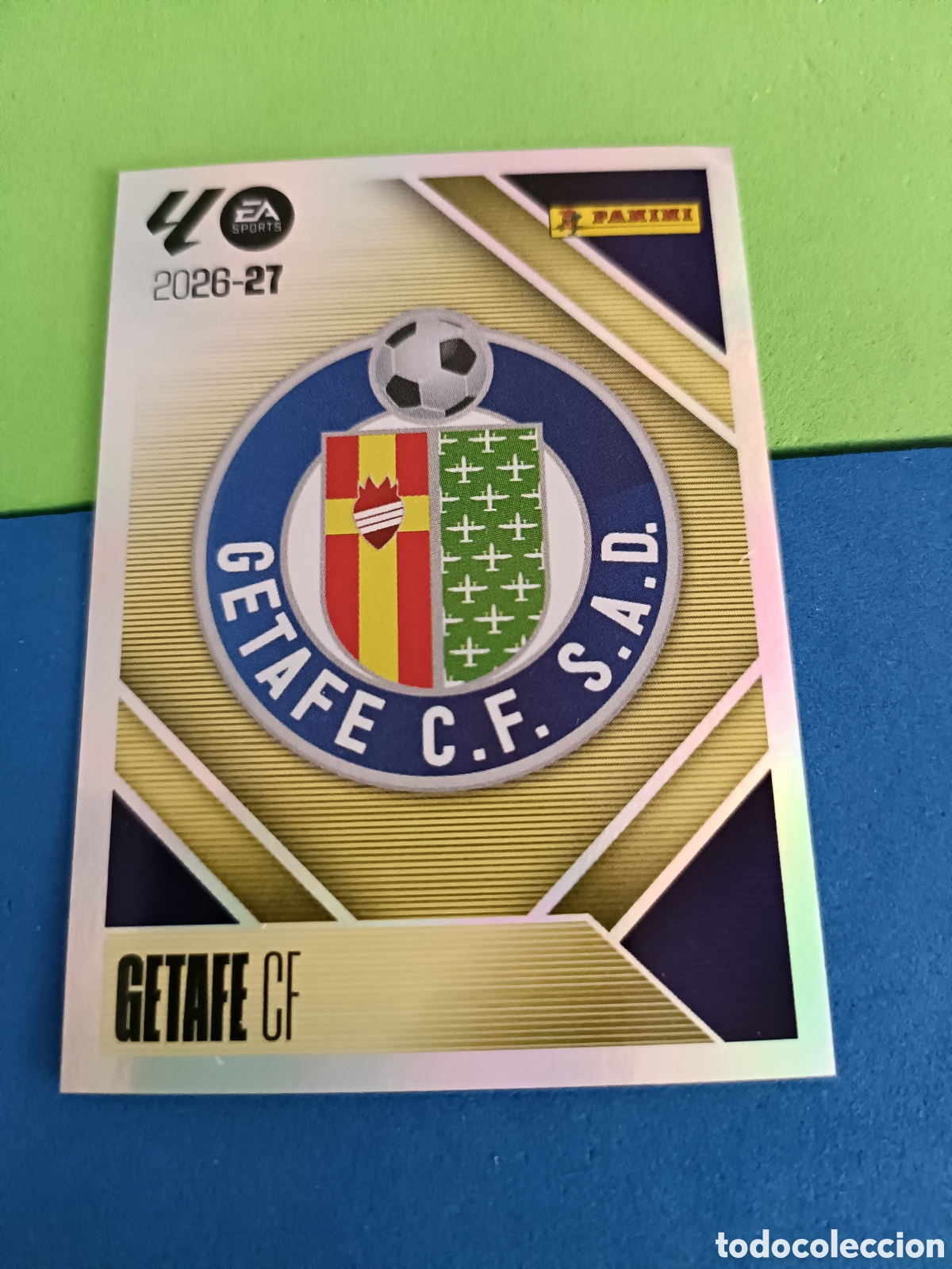Cromos de f&uacute;tbol: Panini cromos stickers Liga este 2026 2027 26 27 - Getafe 1 Escudo
