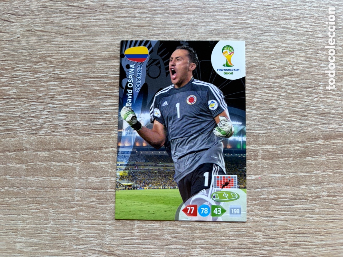 Cromos de f&uacute;tbol: DAVID OSPINA PANINI ADRENALYN XL FIFA WORLD CUP BRASIL 2014 COLOMBIA