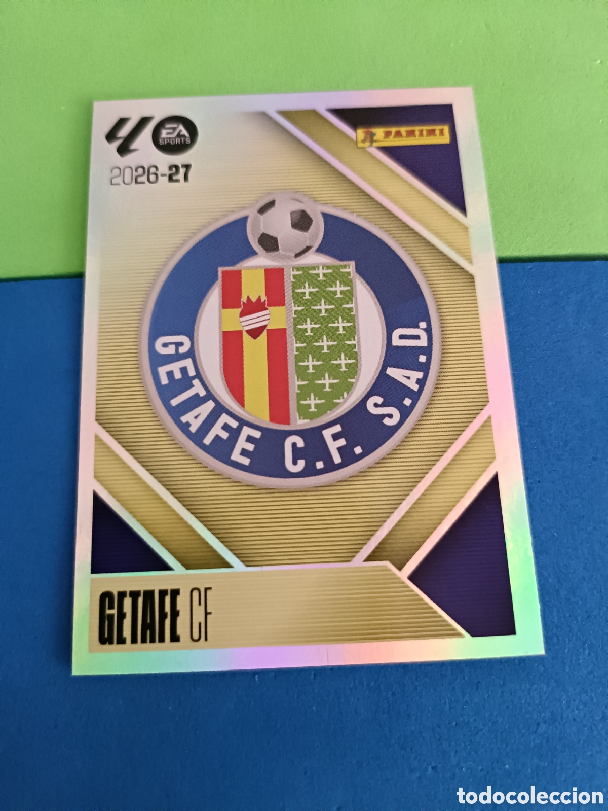 Cromos de f&uacute;tbol: Panini cromos stickers Liga este 2026 2027 26 27 - Getafe 1 Escudo