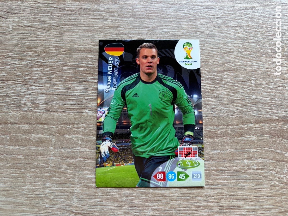 Cromos de f&uacute;tbol: MANUEL NEUER PANINI ADRENALYN XL FIFA WORLD CUP BRASIL 2014 DEUTSCHLAND ALEMANIA