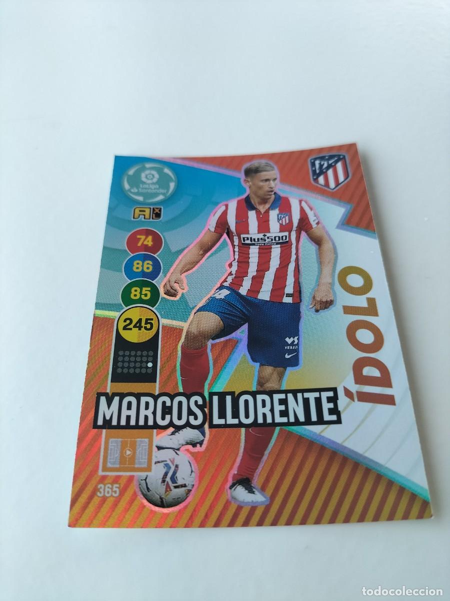 Cromos de f&uacute;tbol: 1 CROMO FICHA PANINI ADRENALYN TEMPORADA 20-21 2020-2021 ATL&Eacute;TICO MADRID 364 MARCOS LLORENTE IDOLO