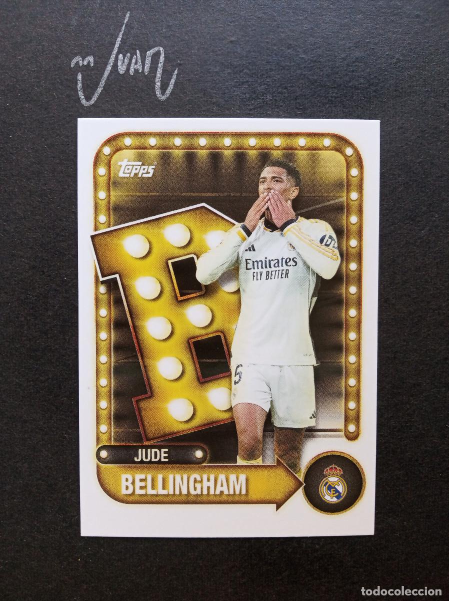 Cromos de f&uacute;tbol: N&ordm; 21 NAME IN LIGHTS BELLINGHAM REAL MADRID INGLATERRA ⚽ TOPPS &reg; COLLECTOR TIN 2025 2026 25 26 NUEVO