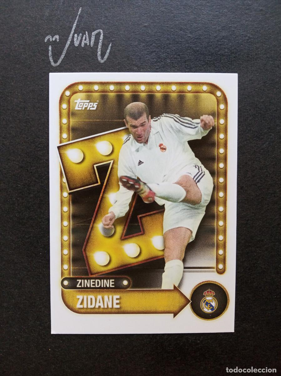 Cromos de f&uacute;tbol: N&ordm; 23 NAME IN LIGHTS ZIDANE REAL MADRID FRANCIA ⚽ TOPPS &reg; COLLECTOR TIN 2025 2026 25 26 NUEVO