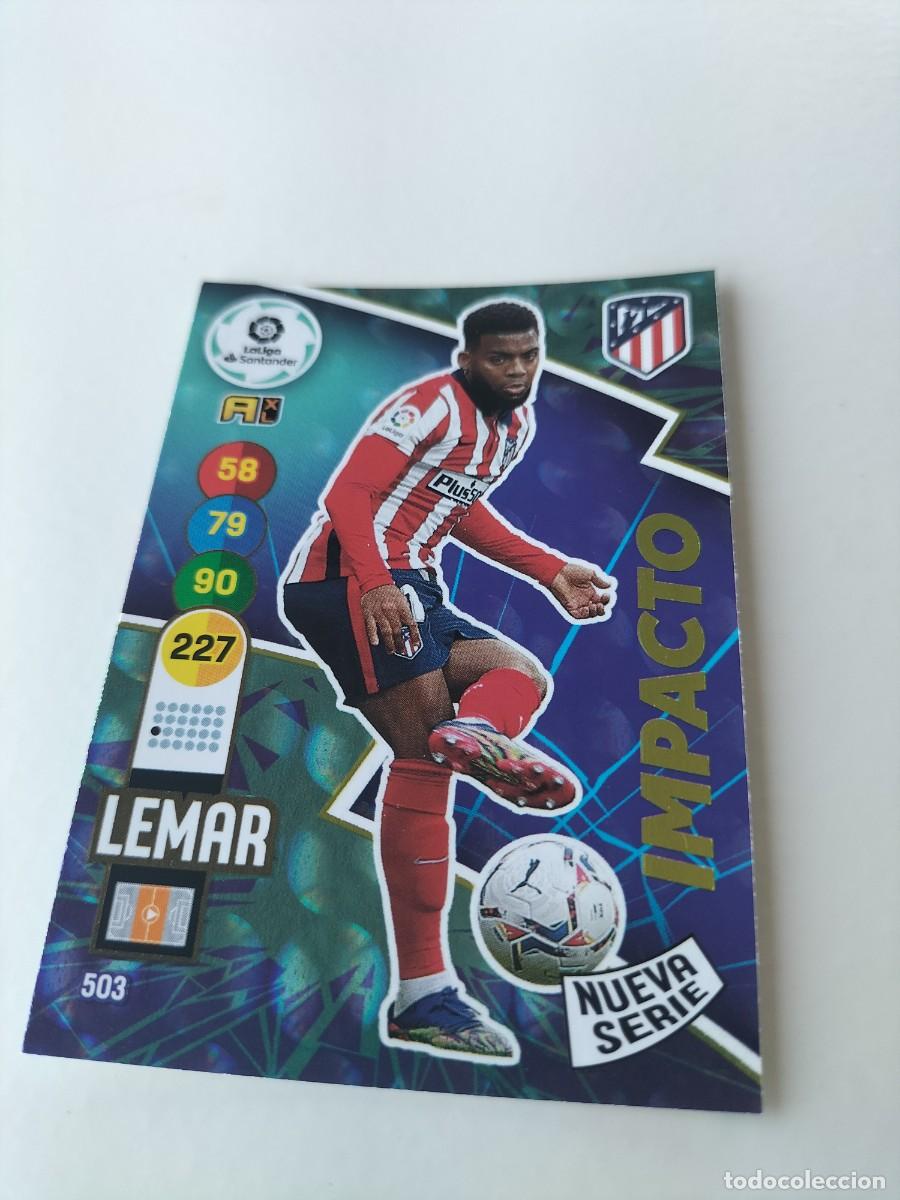 Cromos de f&uacute;tbol: 1 CROMO FICHA PANINI ADRENALYN TEMPORADA 20-21 2020-2021 ATL&Eacute;TICO MADRID 503 LEMAR ( IMPACTO NUEVA S