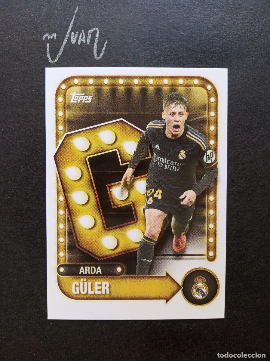 Cromos de f&uacute;tbol: N&ordm; 25 NAME IN LIGHTS GULER REAL MADRID TURQUIA ⚽ TOPPS &reg; COLLECTOR TIN 2025 2026 25 26 NUEVO