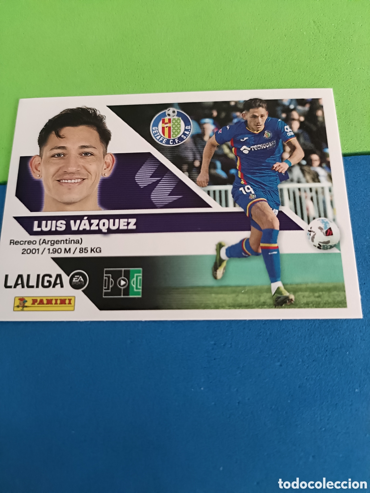 Cromos de f&uacute;tbol: Panini cromos stickers Liga este 2026 2027 26 27 - Getafe 19 Luis V&aacute;zquez