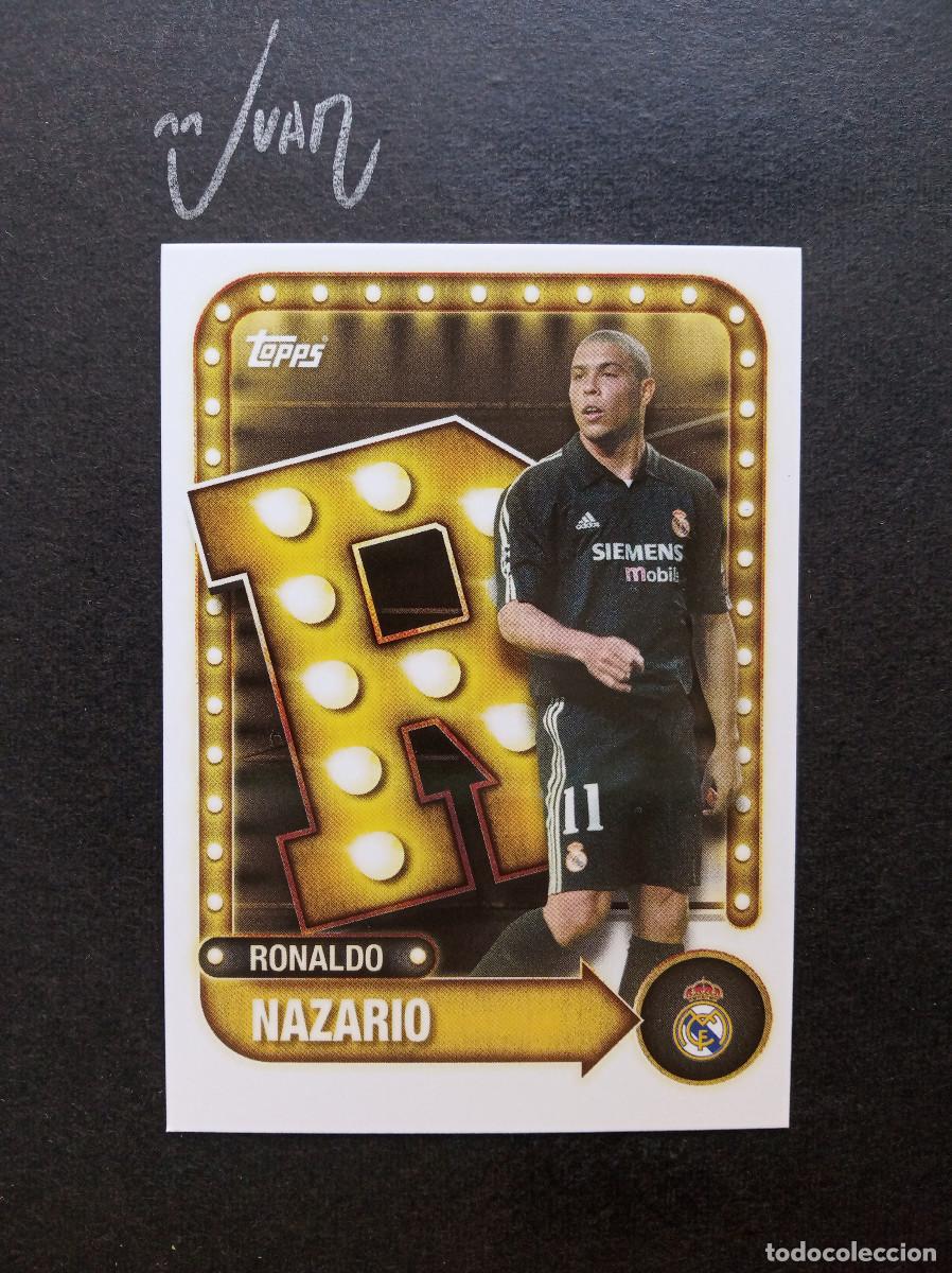 Football Stickers: N&ordm; 29 NAME IN LIGHTS RONALDO REAL MADRID BRASIL ⚽ TOPPS &reg; COLLECTOR TIN 2025 2026 25 26 NUEVO