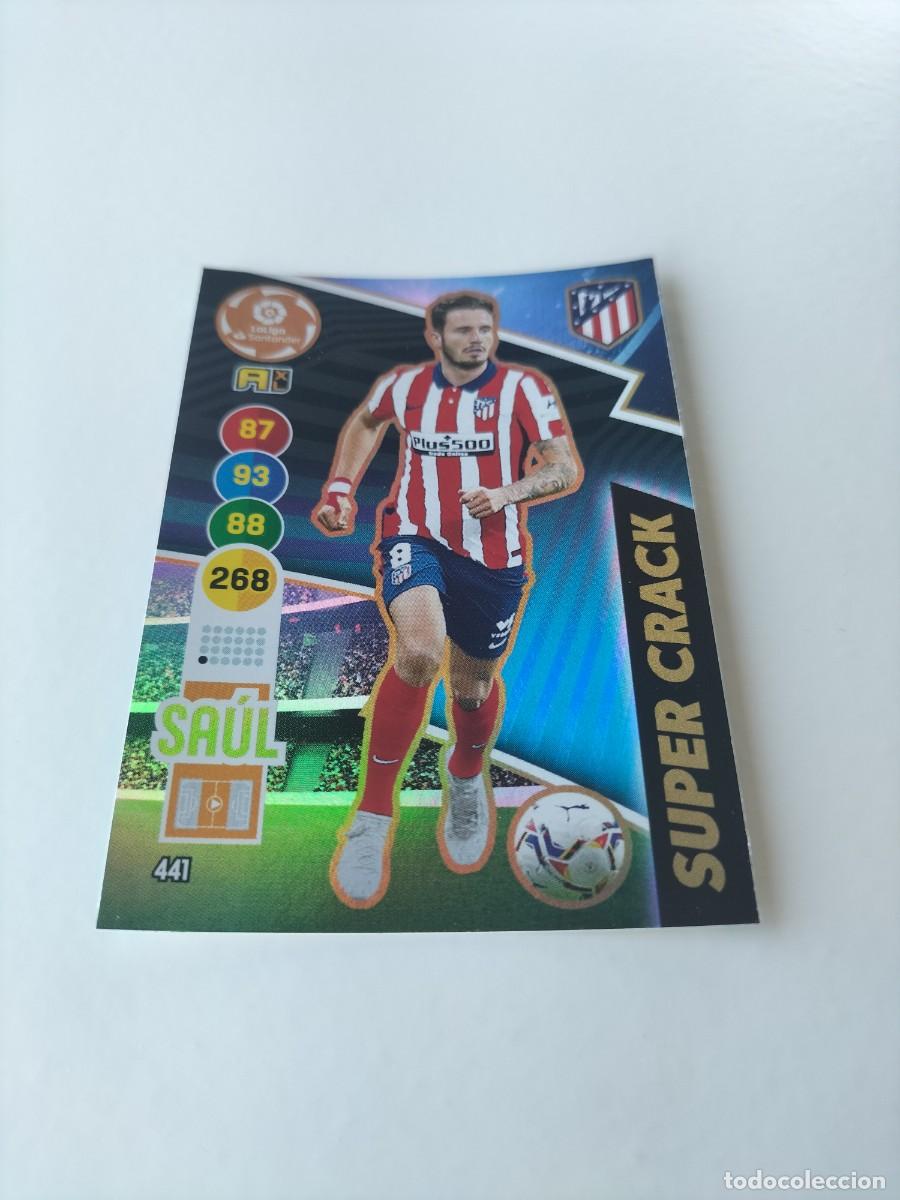 Cromos de f&uacute;tbol: 1 CROMO FICHA PANINI ADRENALYN TEMPORADA 20-21 2020-2021 ATL&Eacute;TICO MADRID 441 SAUL SUPER CRACK