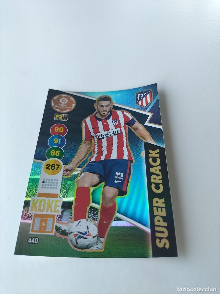 Cromos de f&uacute;tbol: 1 CROMO FICHA PANINI ADRENALYN TEMPORADA 20-21 2020-2021 ATL&Eacute;TICO MADRID 440 KOKE SUPER CRACK