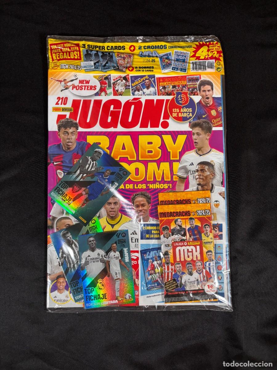 Cromos de f&uacute;tbol: Jug&oacute;n n&ordm; 210 PRECINTADA &ndash; Megacracks 2024/25 &ndash; Mbapp&eacute; Top Fichaje &ndash; Panini