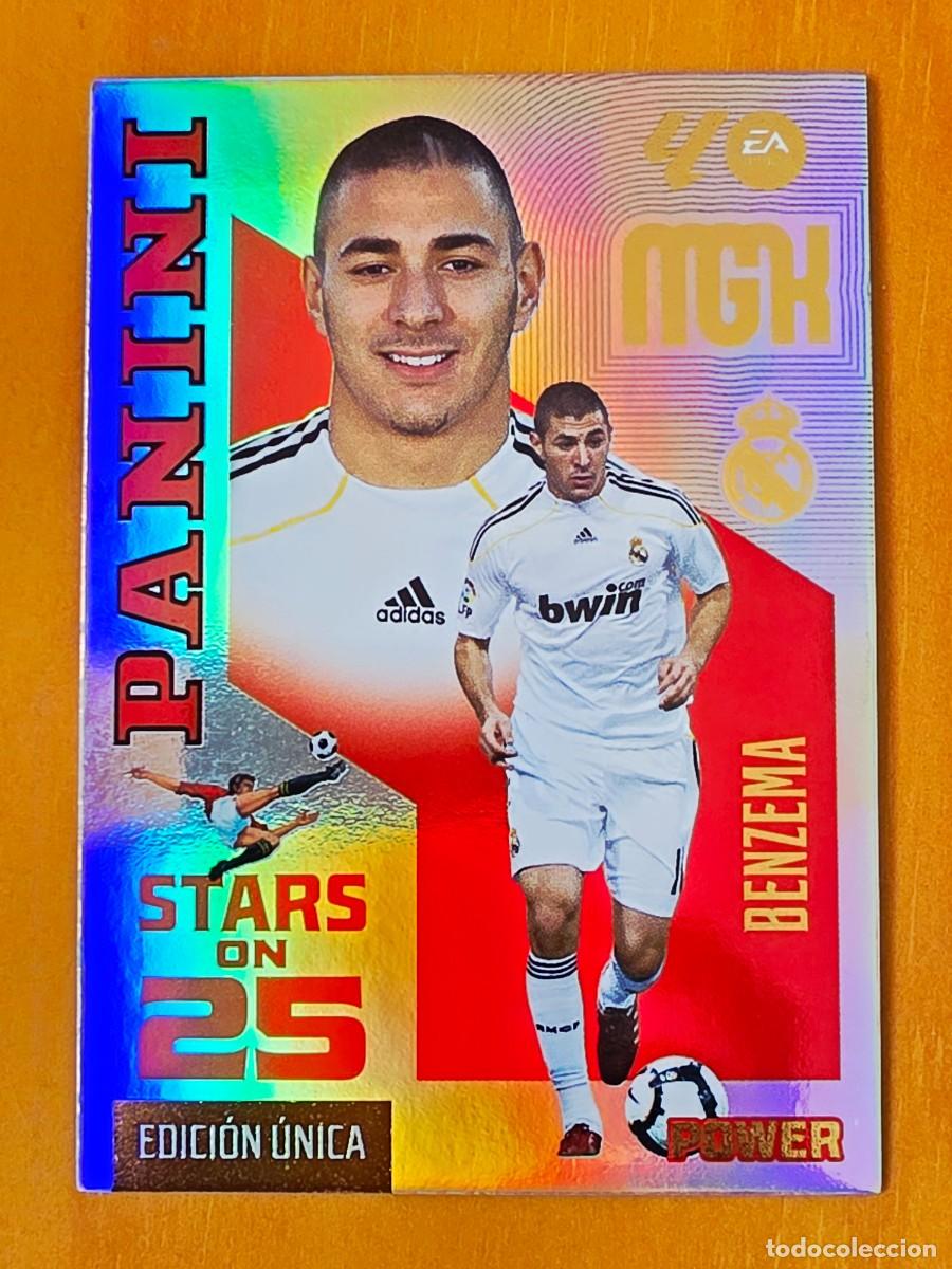 Cromos de f&uacute;tbol: 441P Karim Benzema, Real Madrid, Stars on 25 Power Edici&oacute;n &Uacute;nica, Panini Megacracks MGK 2026 2027