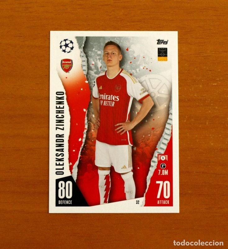 Cromos de f&uacute;tbol: Arsenal FC - N&ordm; 32 Oleksandr Zinchenko - Topps Match Attax Trading Card Game 2023-2024-23-24