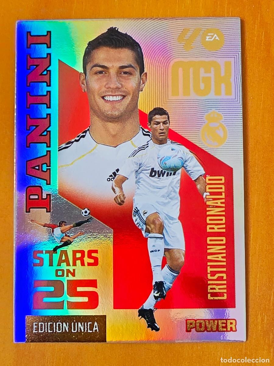 Cromos de f&uacute;tbol: 442P Cristiano Ronaldo, Real Madrid Stars on 25 Power Edici&oacute;n &Uacute;nica, Panini Megacracks MGK 2026 2027