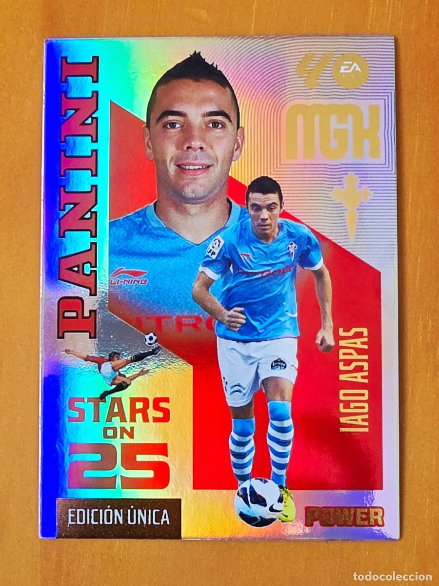 Cromos de f&uacute;tbol: 444P Iago Aspas, RC Celta de Vigo, Stars on 25 Power Edici&oacute;n &Uacute;nica, Panini Megacracks MGK 2026 2027