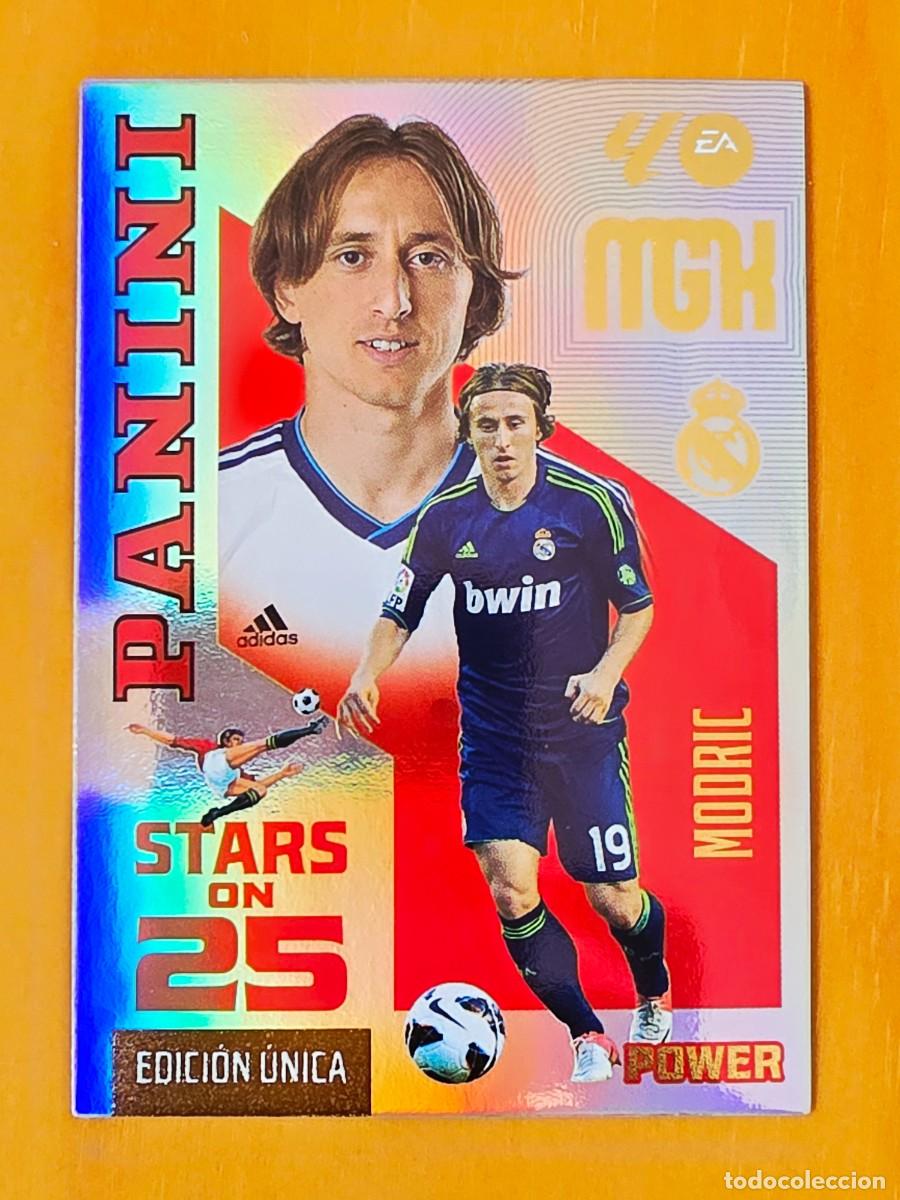 Cromos de f&uacute;tbol: 445P Luka Modric, Real Madrid, Stars on 25 Power Edici&oacute;n &Uacute;nica, Panini Megacracks MGK 2026 2027