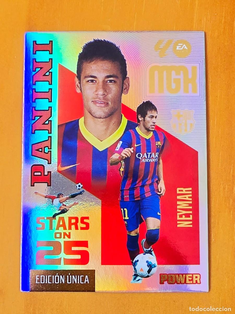 Cromos de f&uacute;tbol: 446P Neymar Jr., FC Barcelona, Stars on 25 Power Edici&oacute;n &Uacute;nica, Panini Megacracks MGK 2026 2027