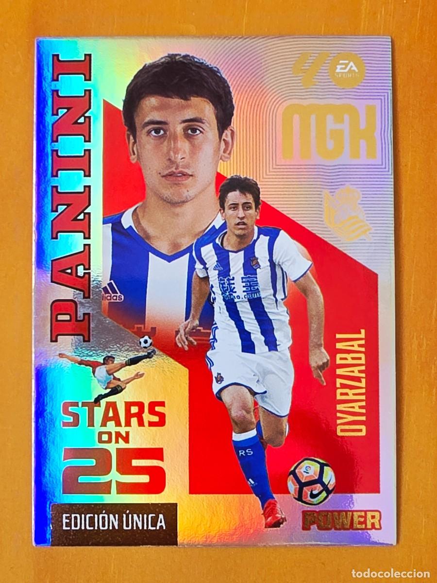 Cromos de f&uacute;tbol: 448P Mikel Oyarzabal, Real Sociedad Stars on 25 Power Edici&oacute;n &Uacute;nica, Panini Megacracks MGK 2026 2027