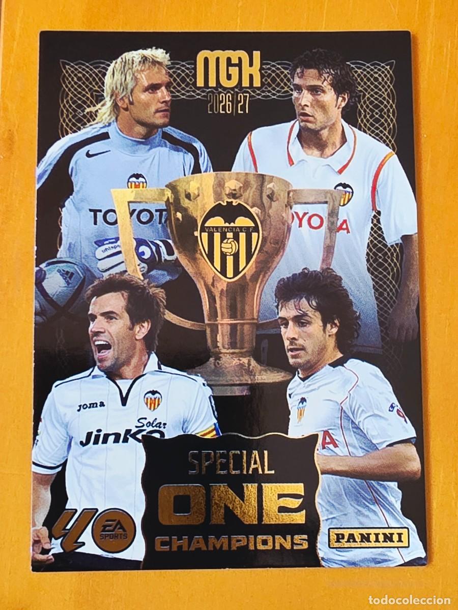 Cromos de f&uacute;tbol: Special One Champions Valencia CF, Aimar Albelda Ca&ntilde;izares, Panini Megacracks MGK 2026 2027 26 27