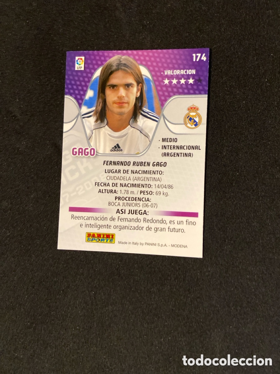 Cromos de f&uacute;tbol: GAGO 174 (REAL MADRID) MEGA - Foto 2