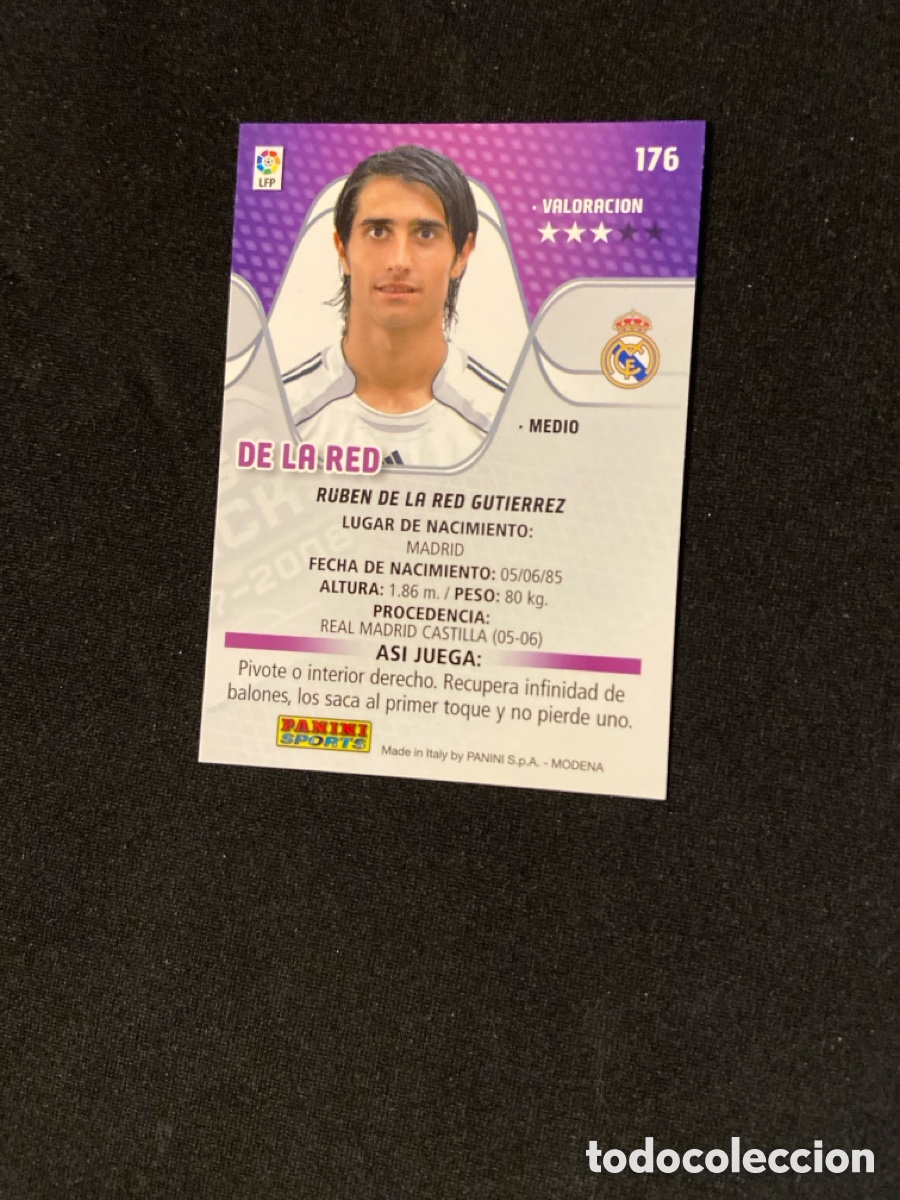 Cromos de f&uacute;tbol: DE LA RED 176 (REAL MADRID) MEGA - Foto 2