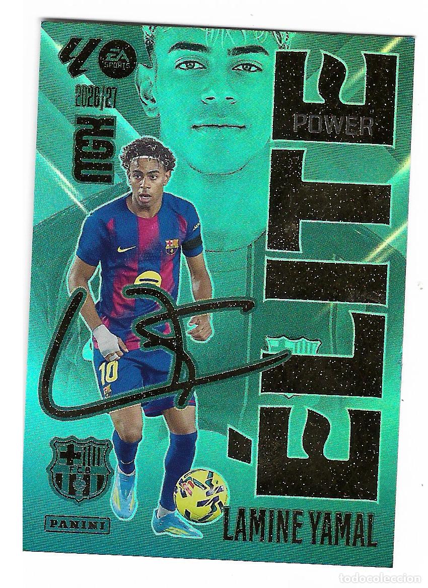 Cromos de f&uacute;tbol: PANINI MEGACRACS 2026/27 --LAMINE YAMAL -ELITE CON FIRMA