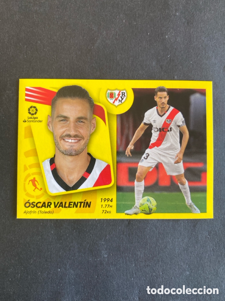 Cromos de f&uacute;tbol: Cromo liga 21/22 Rayo Vallecano N* 14