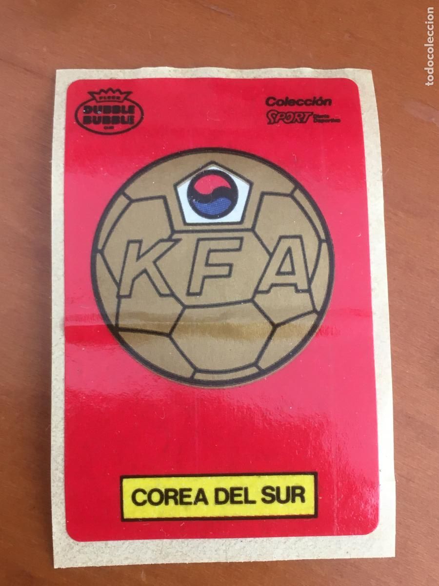 Football Stickers: corea del sur chicle dubble sport bubble mundial mexico 86 cromo original nunca pegado