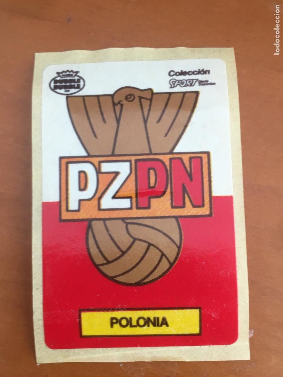 Football Stickers: polonia chicle dubble bubble sport mundial mexico 86 cromo original nunca pegado
