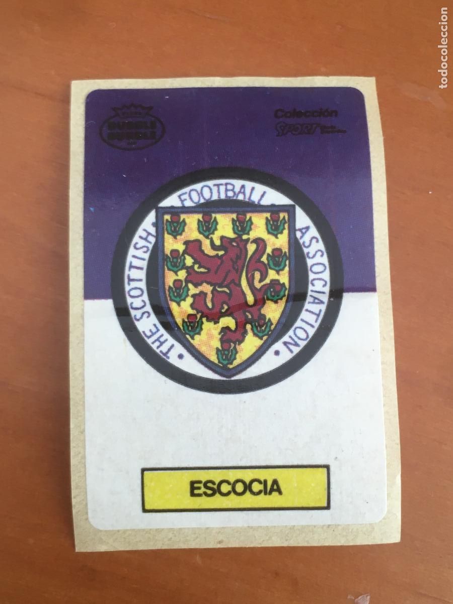 Football Stickers: escocia chicle dubble bubble sport mundial mexico 86 cromo original nunca pegado