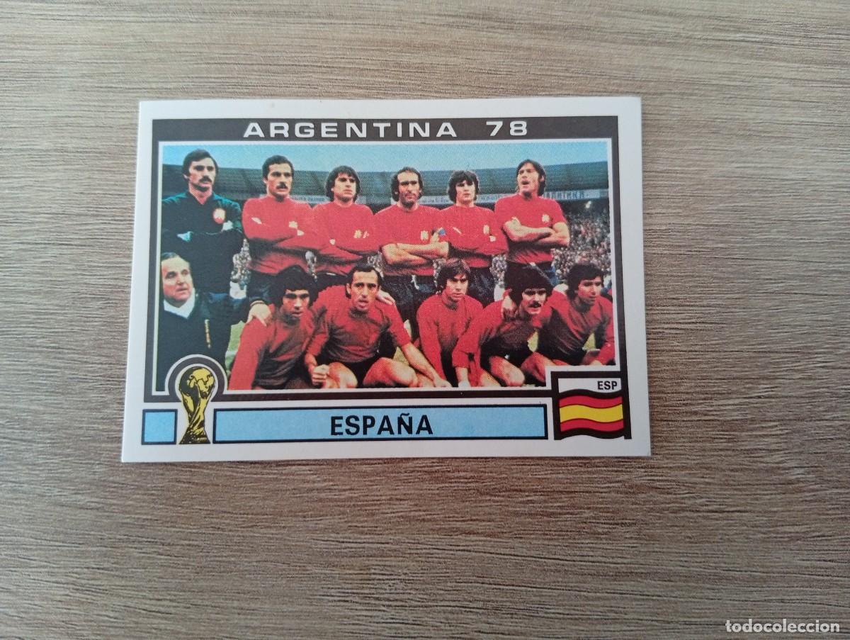 Figurine di Calcio: ALINEACION ESPA&Ntilde;A 206 MUNDIAL ARGENTINA 78-ARGENTINA 1978 SIN PEGAR NUNCA PEGADO