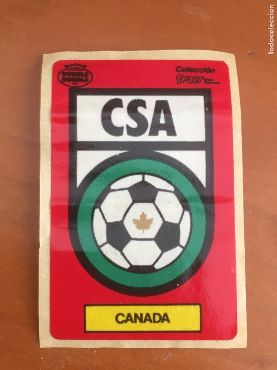 Football Stickers: canada chicle dubble bubble sport mundial mexico 86 cromo original nunca pegado