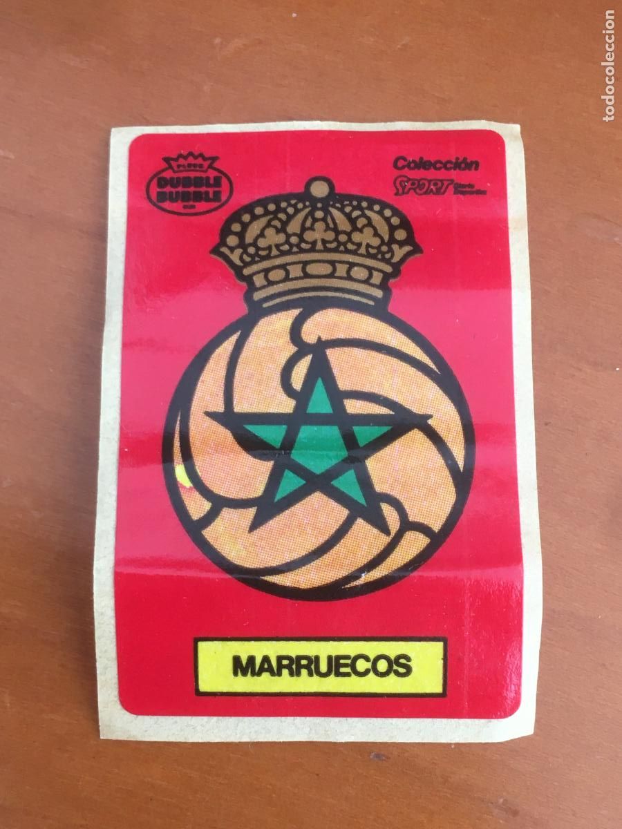 Football Stickers: marruecos chicle dubble bubble sport mundial mexico 86 cromo original nunca pegado