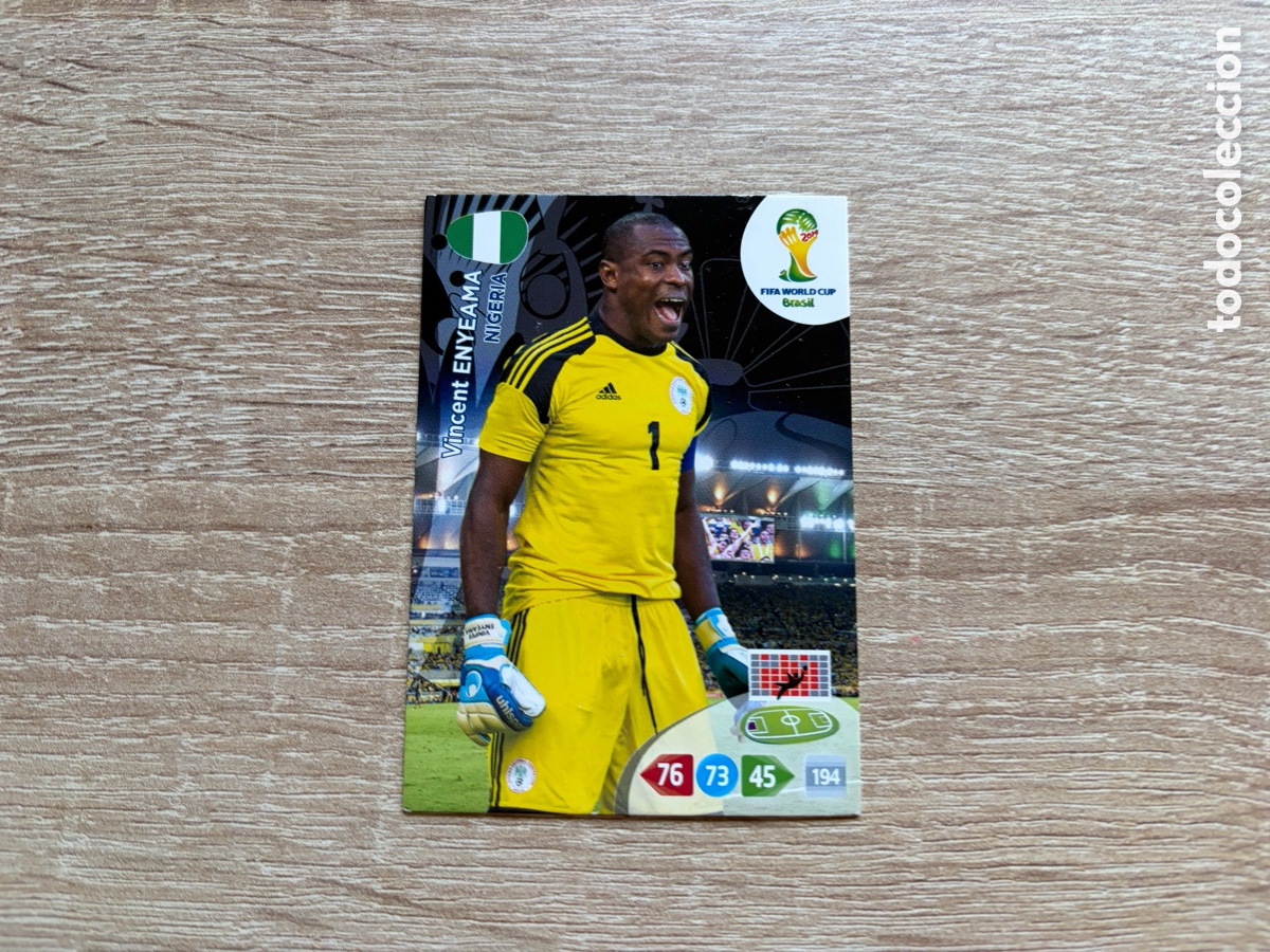 Figurine di Calcio: VINCENT ENYEAMA PANINI ADRENALYN XL FIFA WORLD CUP BRASIL 2014 NIGERIA