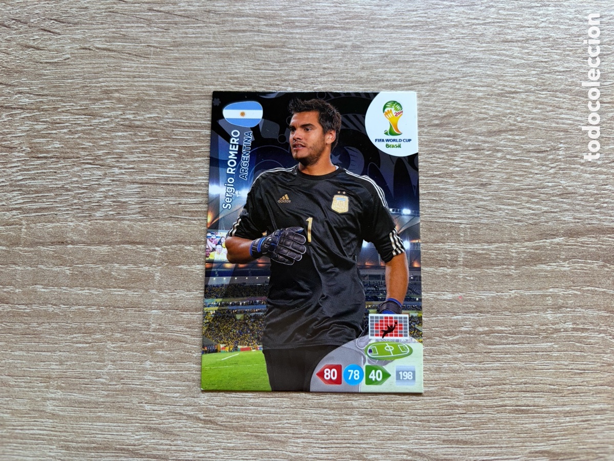 Figurine di Calcio: SERGIO ROMERO PANINI ADRENALYN XL FIFA WORLD CUP BRASIL 2014 ARGENTINA
