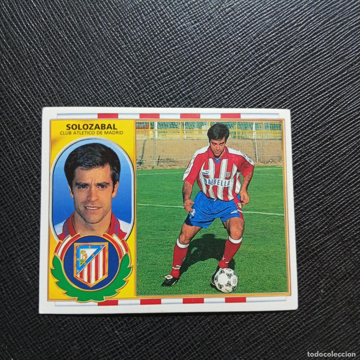 Cromos de f&uacute;tbol: SOLOZABAL AT MADRID ESTE 96 97 CROMO FUTBOL 1996 1997 LIGA - SIN PEGAR - A88 PG51