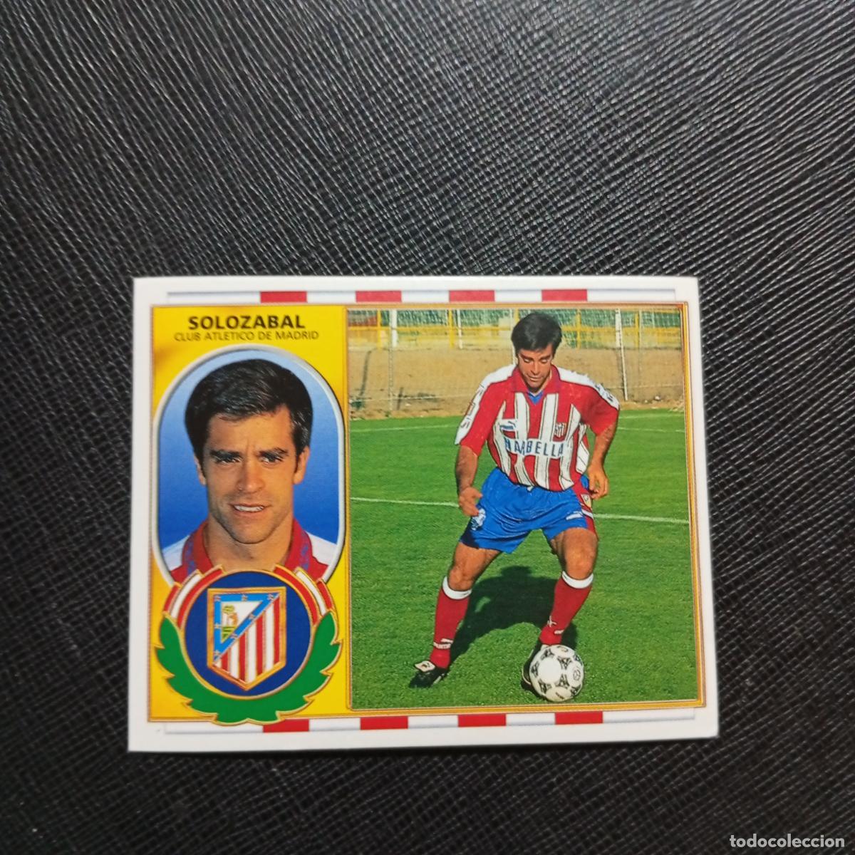 Cromos de f&uacute;tbol: SOLOZABAL AT MADRID ESTE 96 97 CROMO FUTBOL 1996 1997 LIGA - SIN PEGAR - A88 PG51