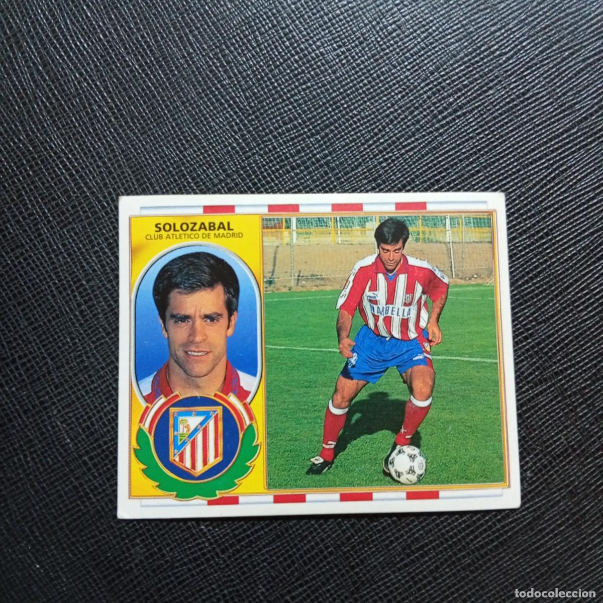 Cromos de f&uacute;tbol: SOLOZABAL AT MADRID ESTE 96 97 CROMO FUTBOL 1996 1997 LIGA - SIN PEGAR - A88 PG51