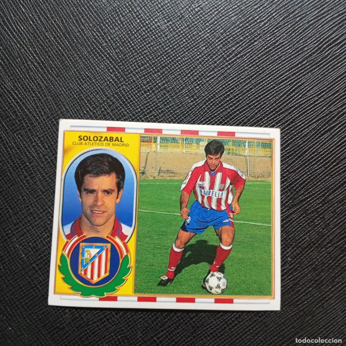 Cromos de f&uacute;tbol: SOLOZABAL AT MADRID ESTE 96 97 CROMO FUTBOL 1996 1997 LIGA - SIN PEGAR - A88 PG52