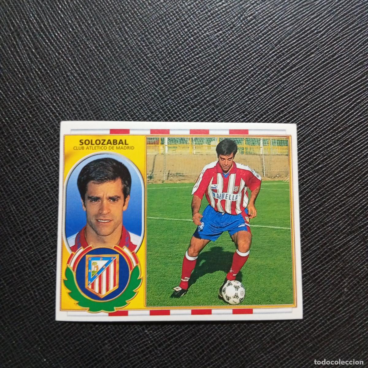 Cromos de f&uacute;tbol: SOLOZABAL AT MADRID ESTE 96 97 CROMO FUTBOL 1996 1997 LIGA - SIN PEGAR - A88 PG52 B