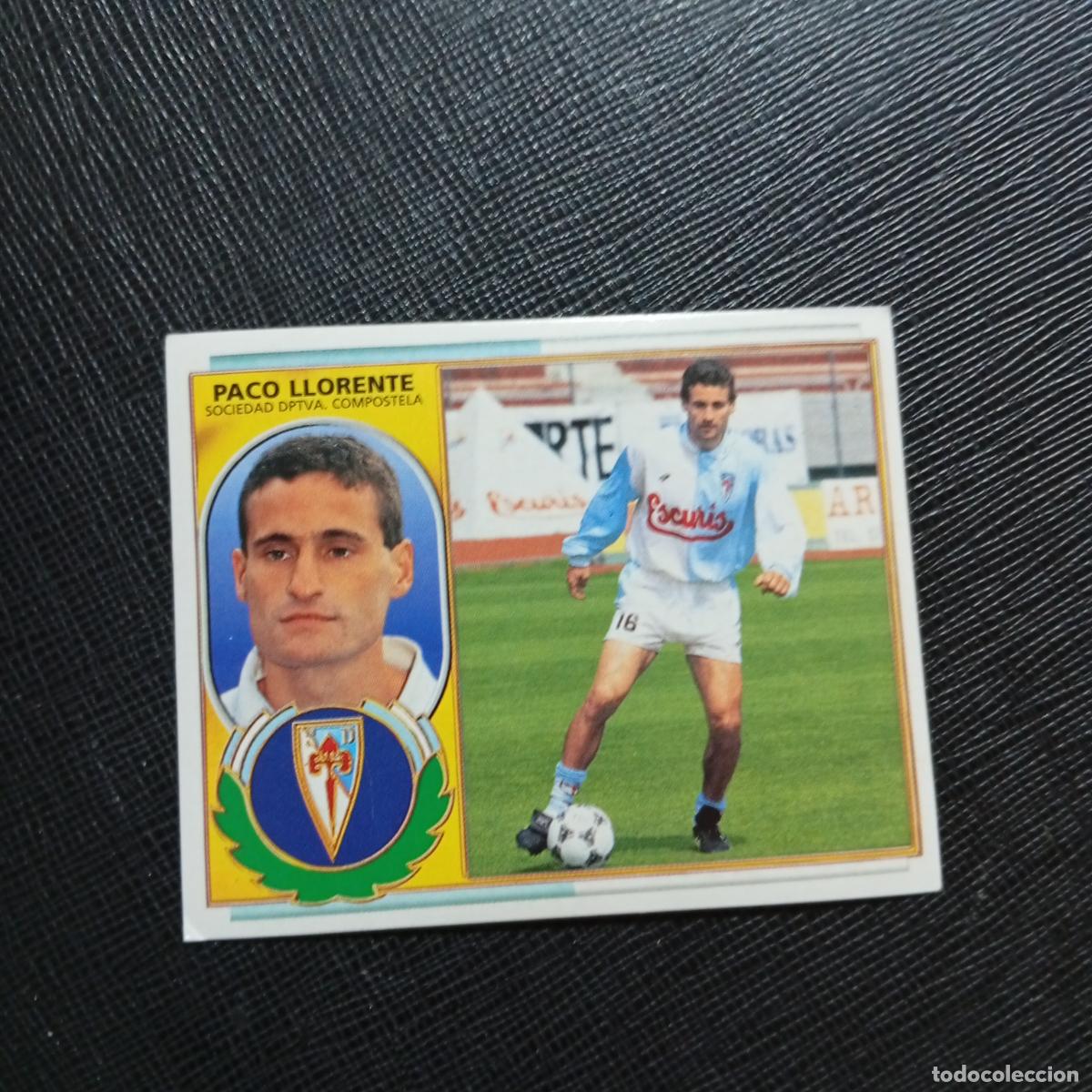 Cromos de f&uacute;tbol: PACO LLORENTE COMPOSTELA ESTE 96 97 CROMO FUTBOL 1996 1997 LIGA - SIN PEGAR - A88 PG60