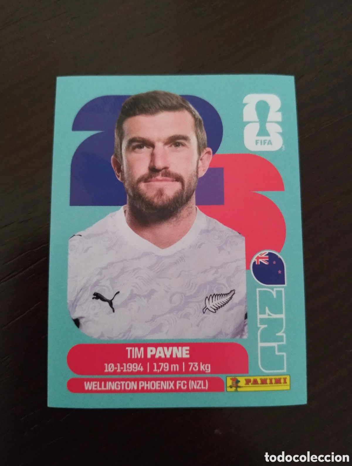 Cromos de f&uacute;tbol: NZL 6 TIM PAYNE NZL6 NUEVA ZELANDA PANINI FIFA MUNDIAL WORLD CUP 26 2026 STICKER