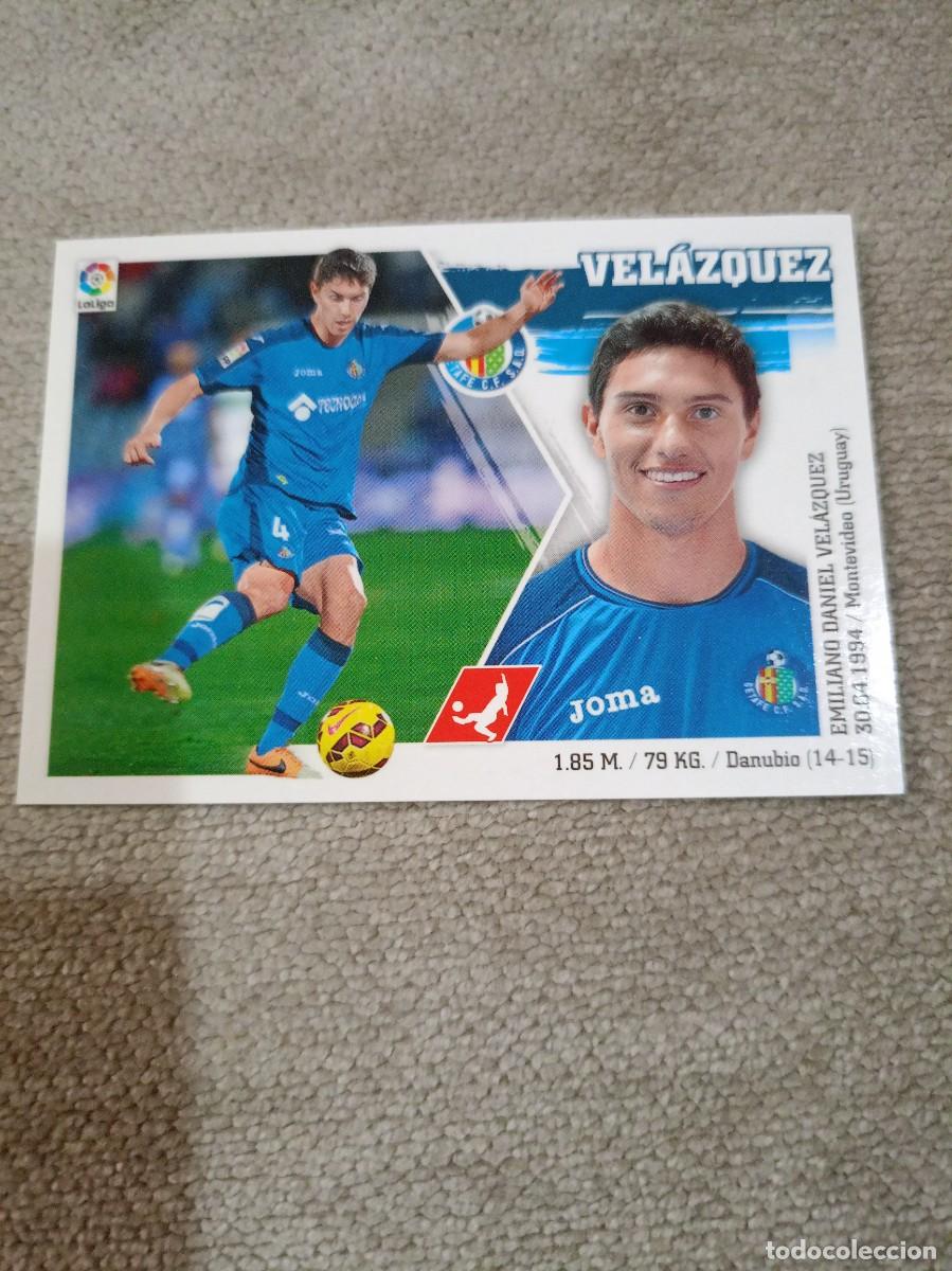 Cromos de f&uacute;tbol: Liga este Getafe 6 VEL&Aacute;ZQUEZ 2015-16