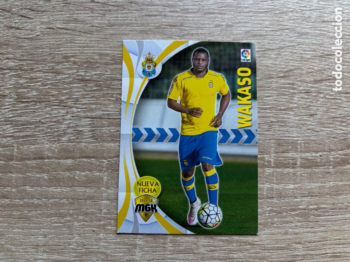 Cartes &agrave; collectionner de Football: 287 BIS WAKASO NUEVA FICHA MEGACRACKS MGK 2015 2016 15 16 UD LAS PALMAS