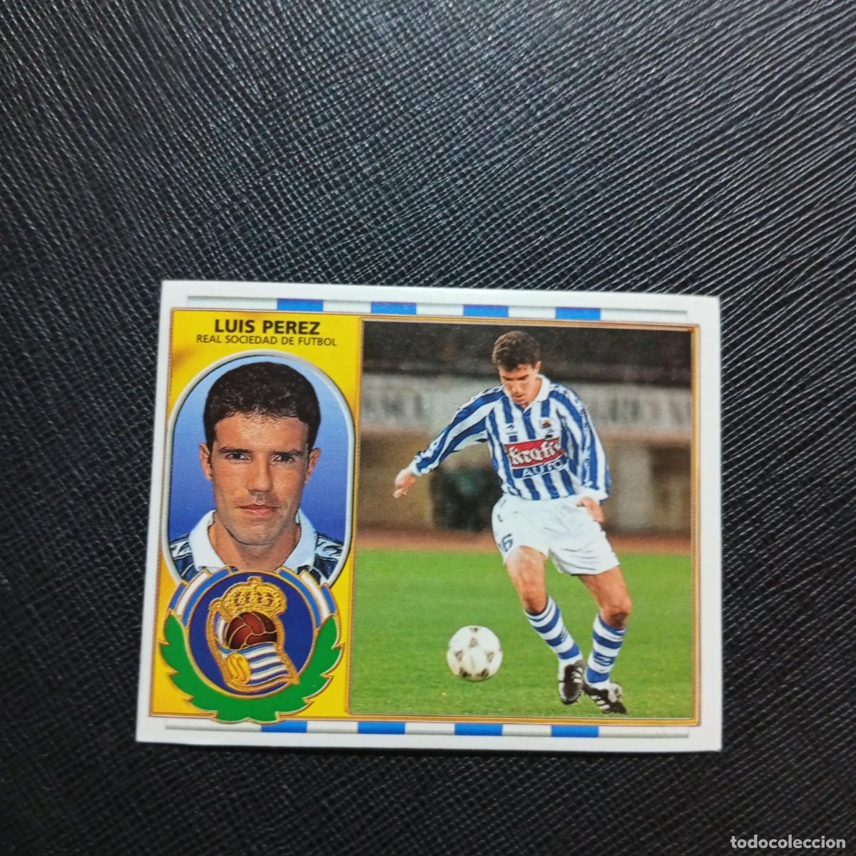 Cartes &agrave; collectionner de Football: LUIS PEREZ REAL SOCIEDAD ESTE 96 97 CROMO FUTBOL 1996 1997 LIGA - SIN PEGAR - A88 PG73